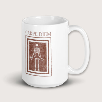 Carpe Diem Skeleton Mug - history buff gift by HistoHead