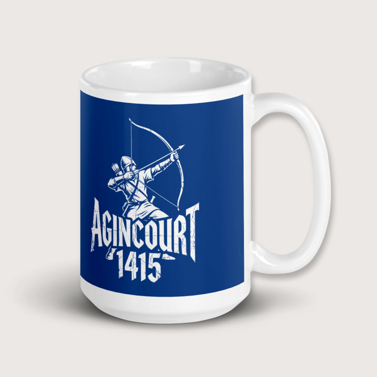 Agincourt 1415 Longbowman Mug - history buff gift by HistoHead