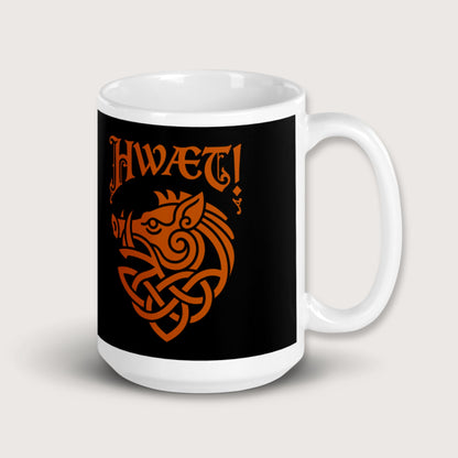 Hwaet Boar Mug - history buff gift by HistoHead