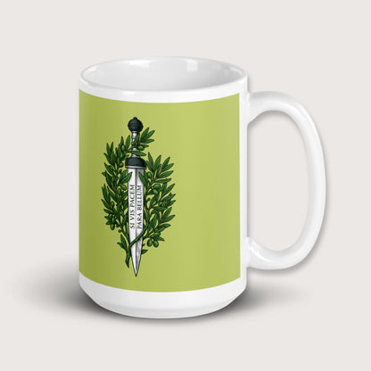 Si Vis Pacem Para Bellum Latin Phrase Mug - history buff gift by HistoHead