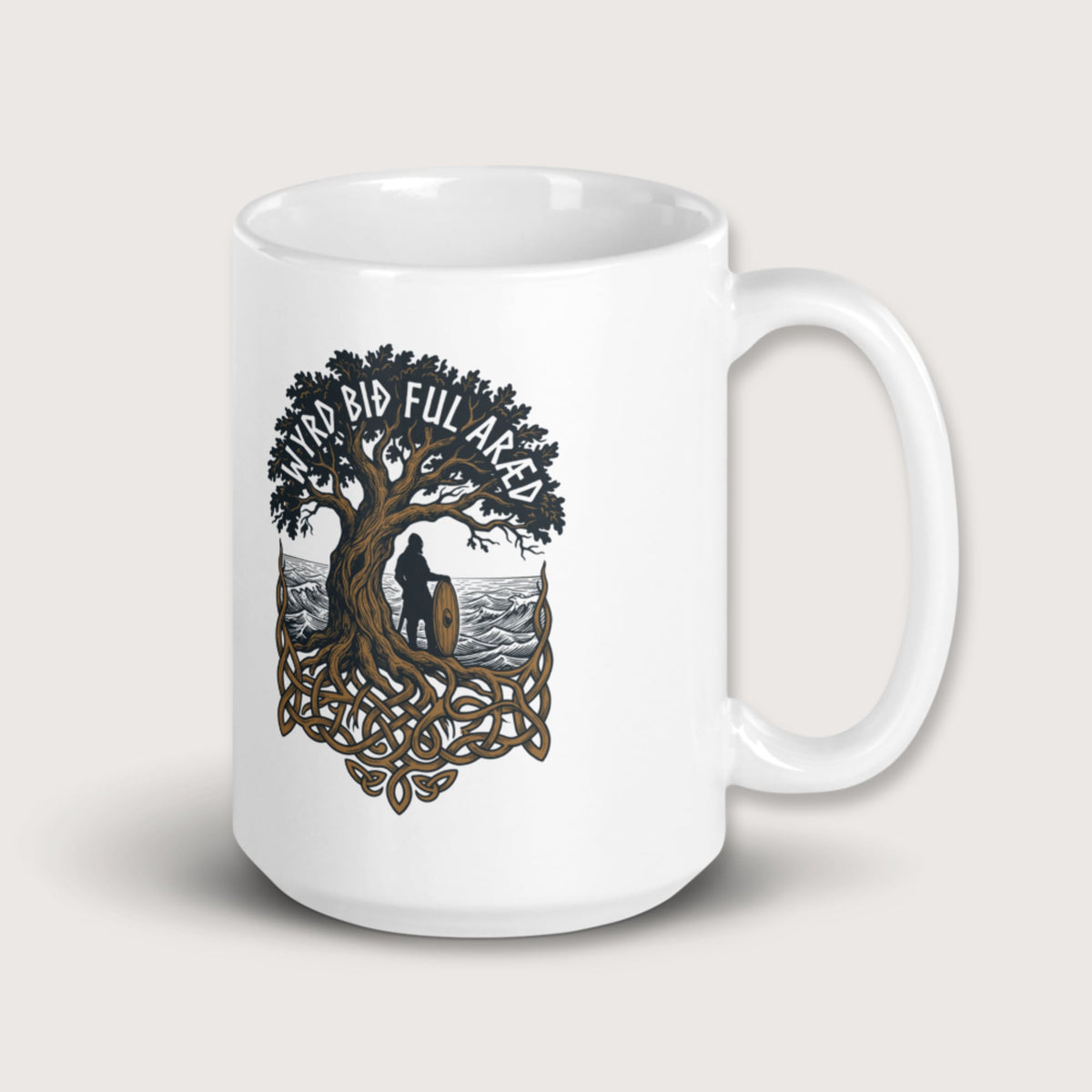Old English Fate Is Inexorable Mug - history buff gift by HistoHead