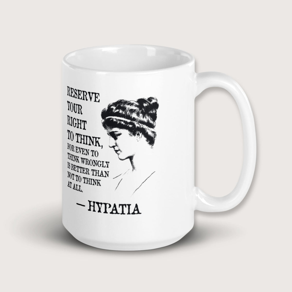 Hypatia Quote Mug - history buff gift by HistoHead