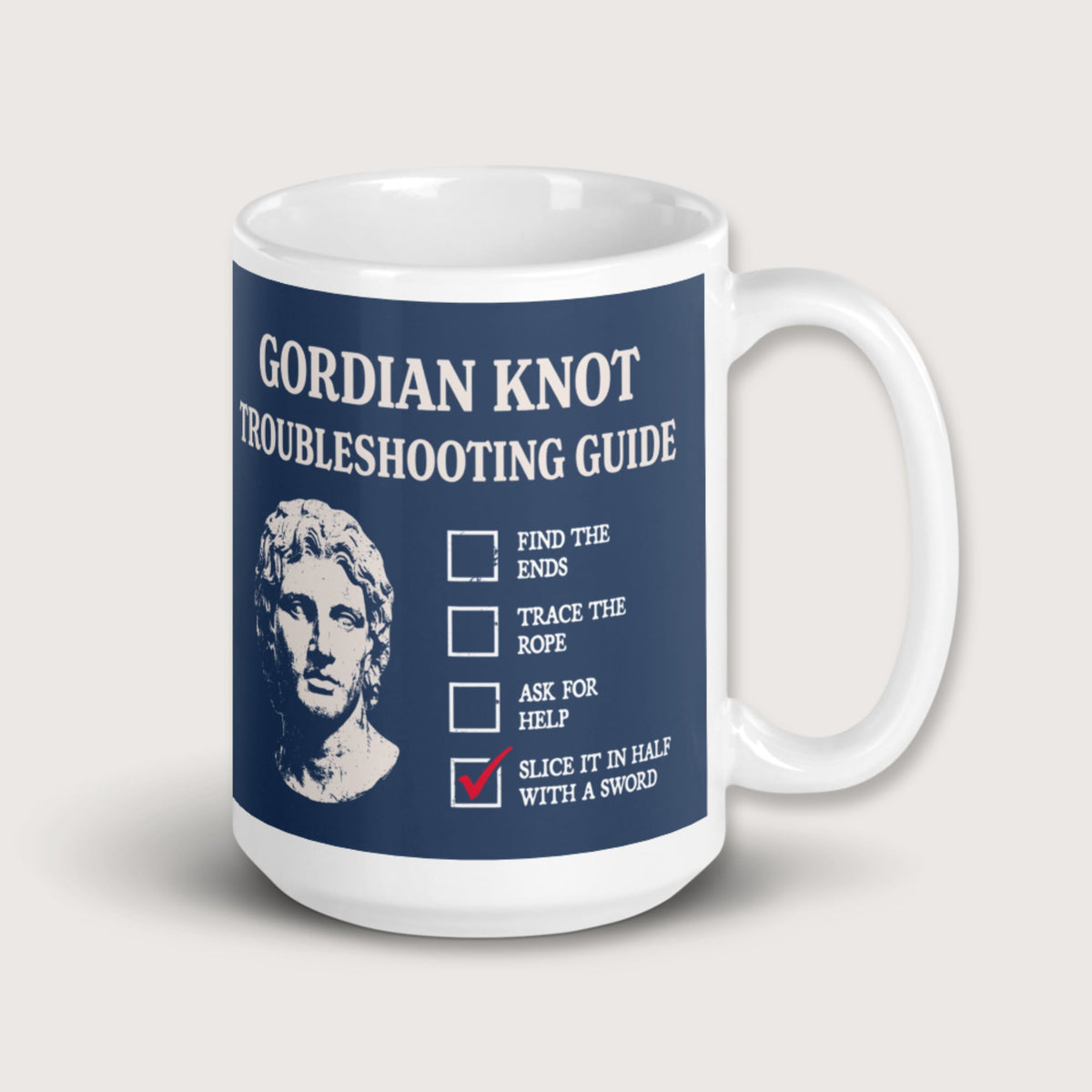 Alexander's Gordian Knot Guide Mug - history buff gift by HistoHead