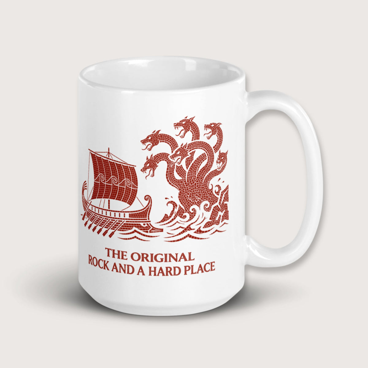 Odyssey Rock and a Hard Place Mug - history buff gift by HistoHead
