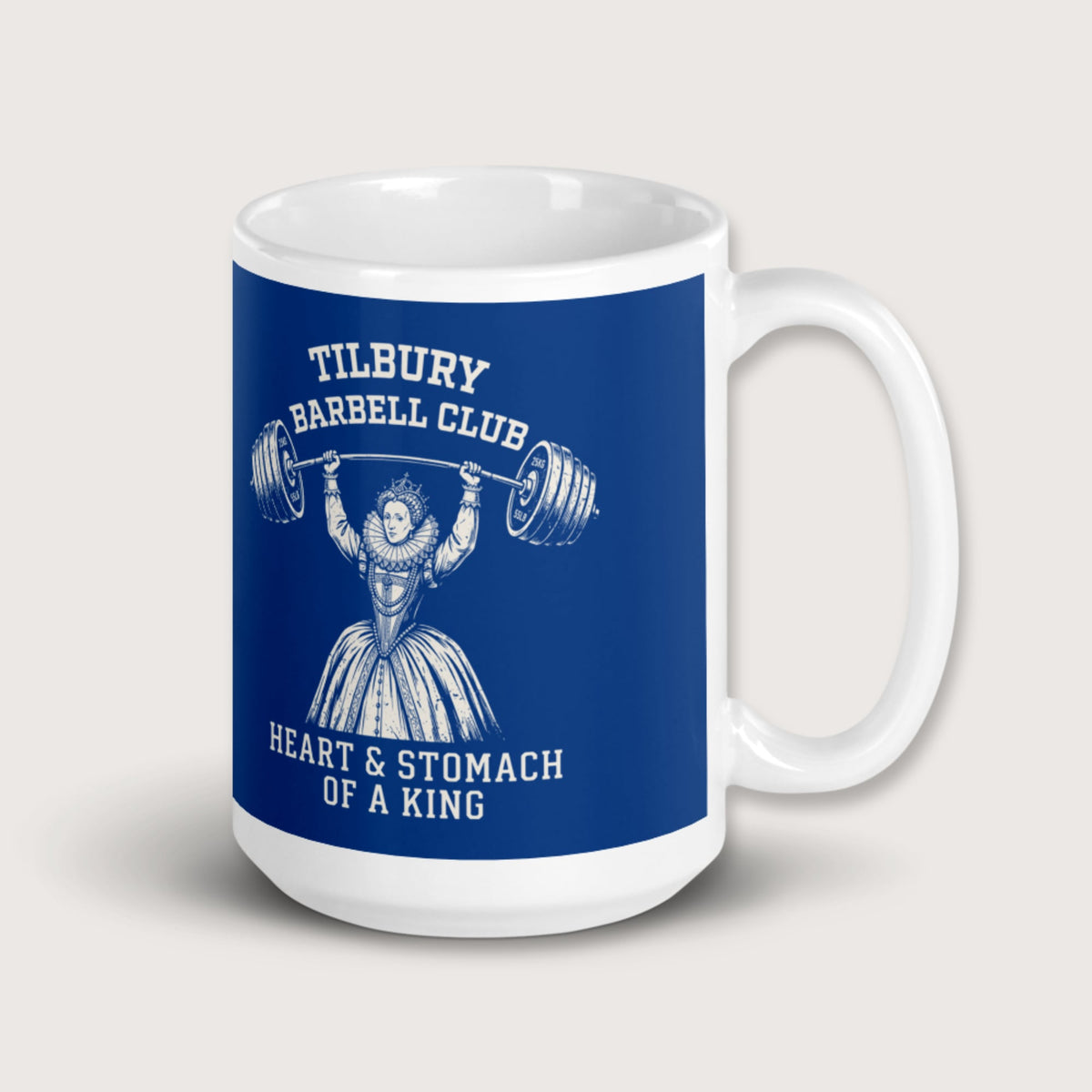 Elizabeth I Tilbury Barbell Club Mug - history buff gift by HistoHead