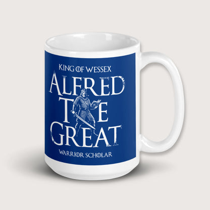 Alfred the Great Scholar King Mug - history buff gift by HistoHead
