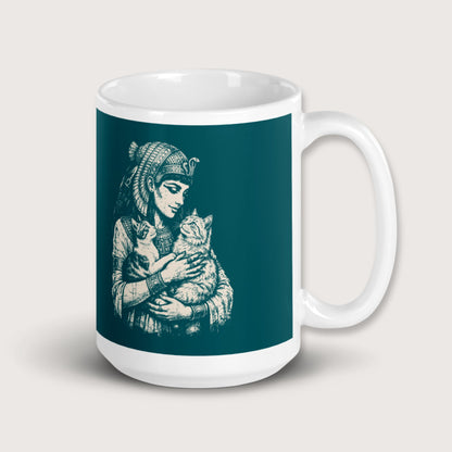 Cleopatra's Cats Mug - history buff gift by HistoHead