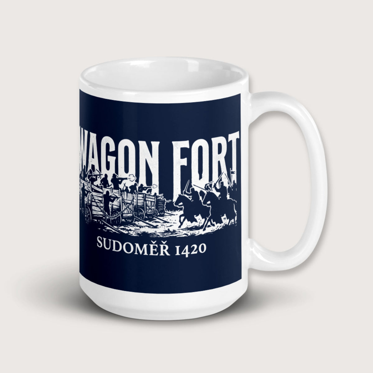Wagon Fort Battle of Sudoměř Mug - history buff gift by HistoHead