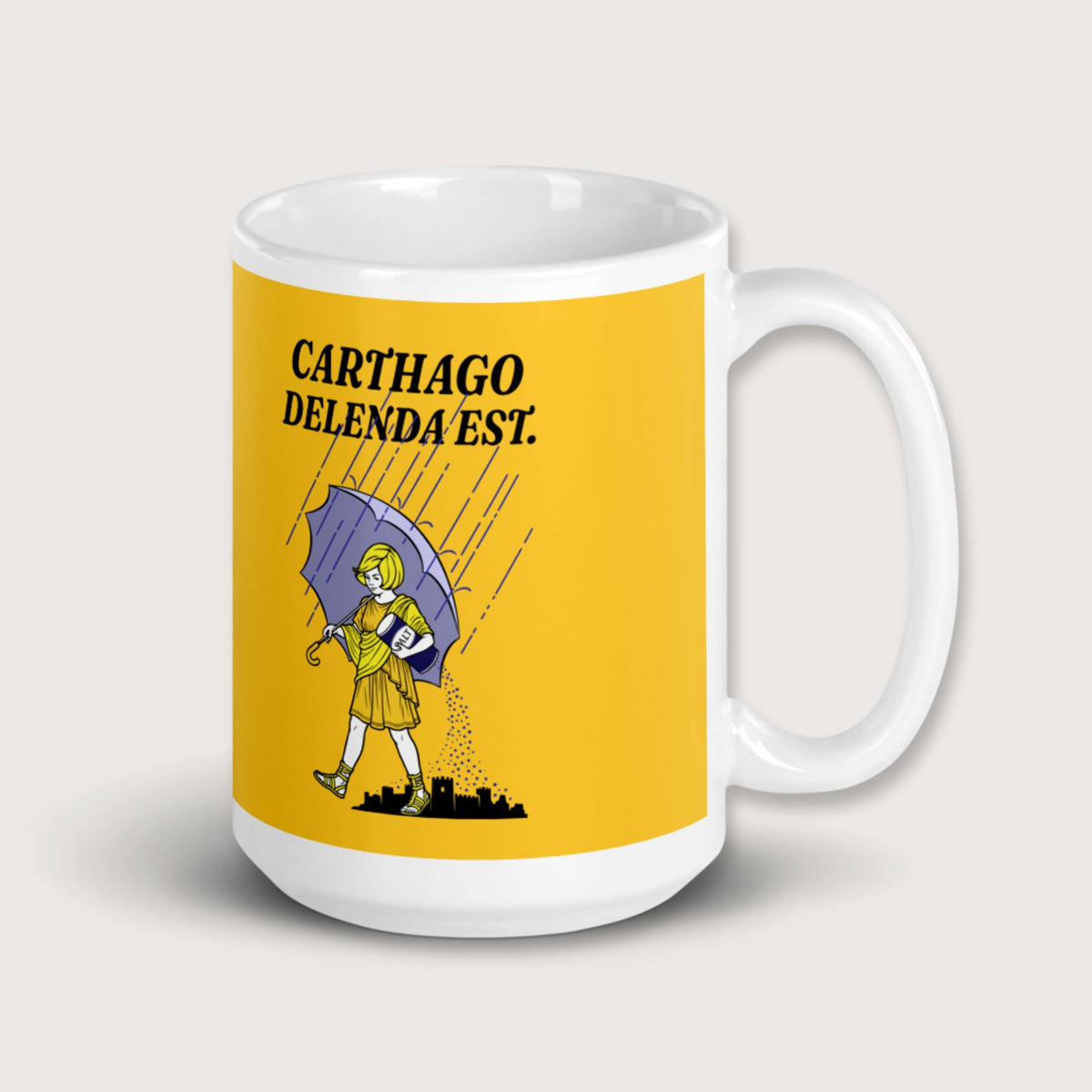 Carthago Delenda Est Salt Girl Mug - history buff gift by HistoHead