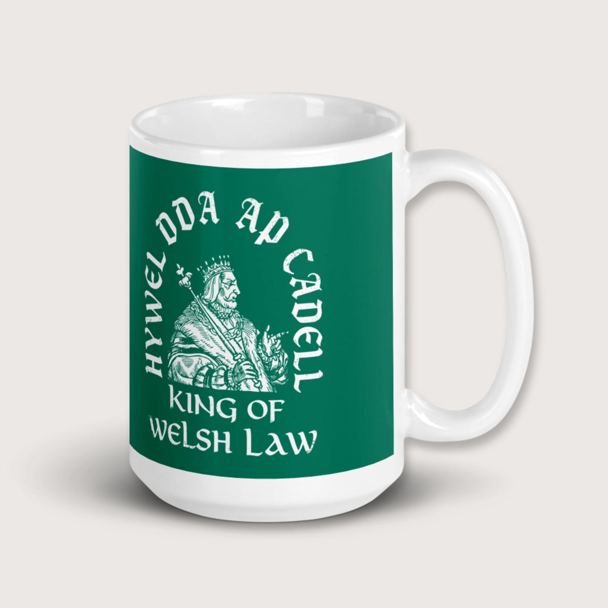 Hywel Dda King of Welsh Law Mug - history buff gift by HistoHead