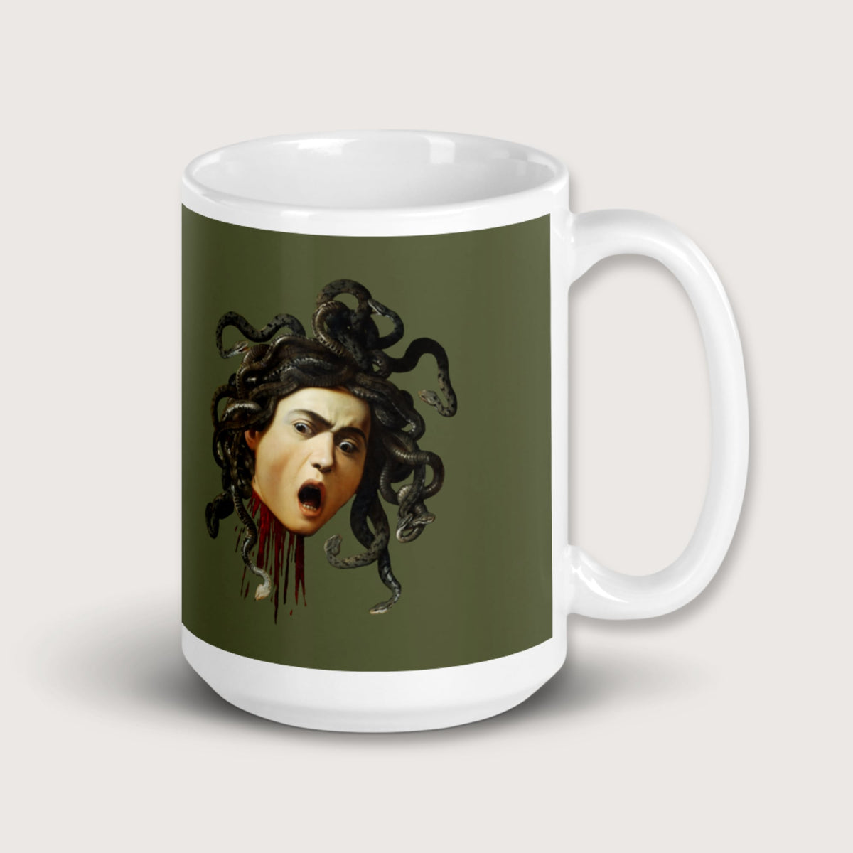 Medusa by Caravaggio Mug - history buff gift by HistoHead