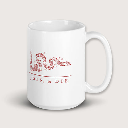 Join Or Die Mug - history buff gift by HistoHead
