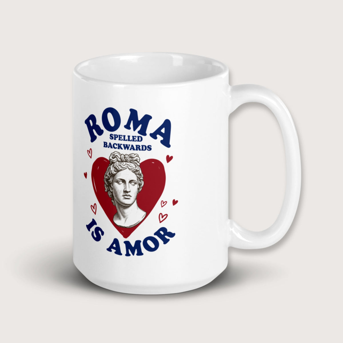 Roma Spelled Backwards Is Amor Mug - history buff gift by HistoHead