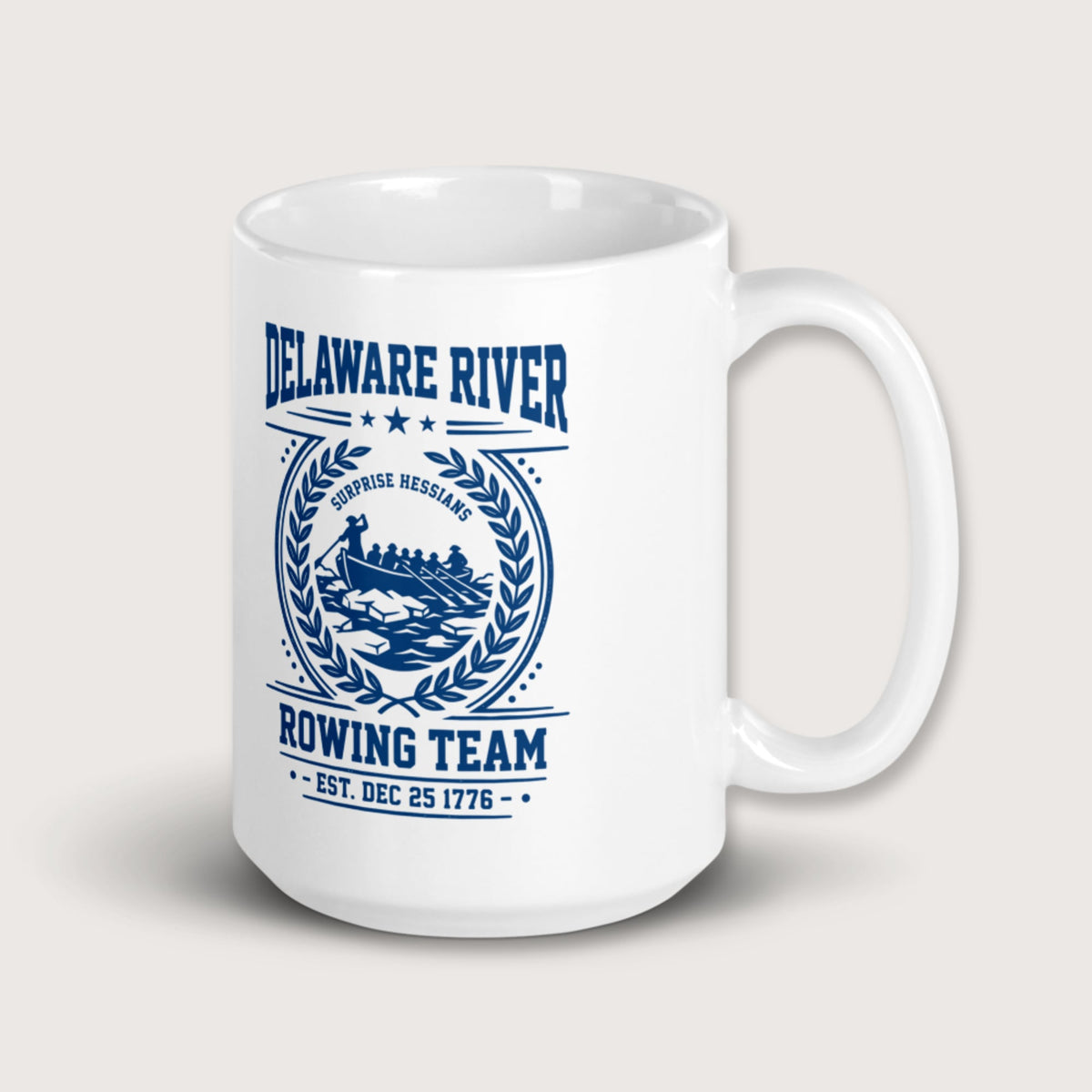 Delaware River Rowing Team Mug - history buff gift by HistoHead