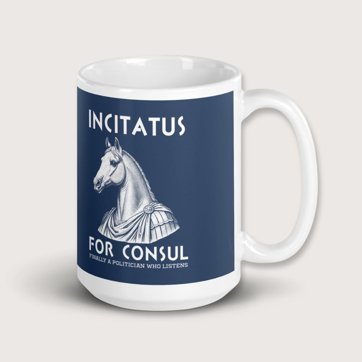 Incitatus For Consul Mug - history buff gift by HistoHead