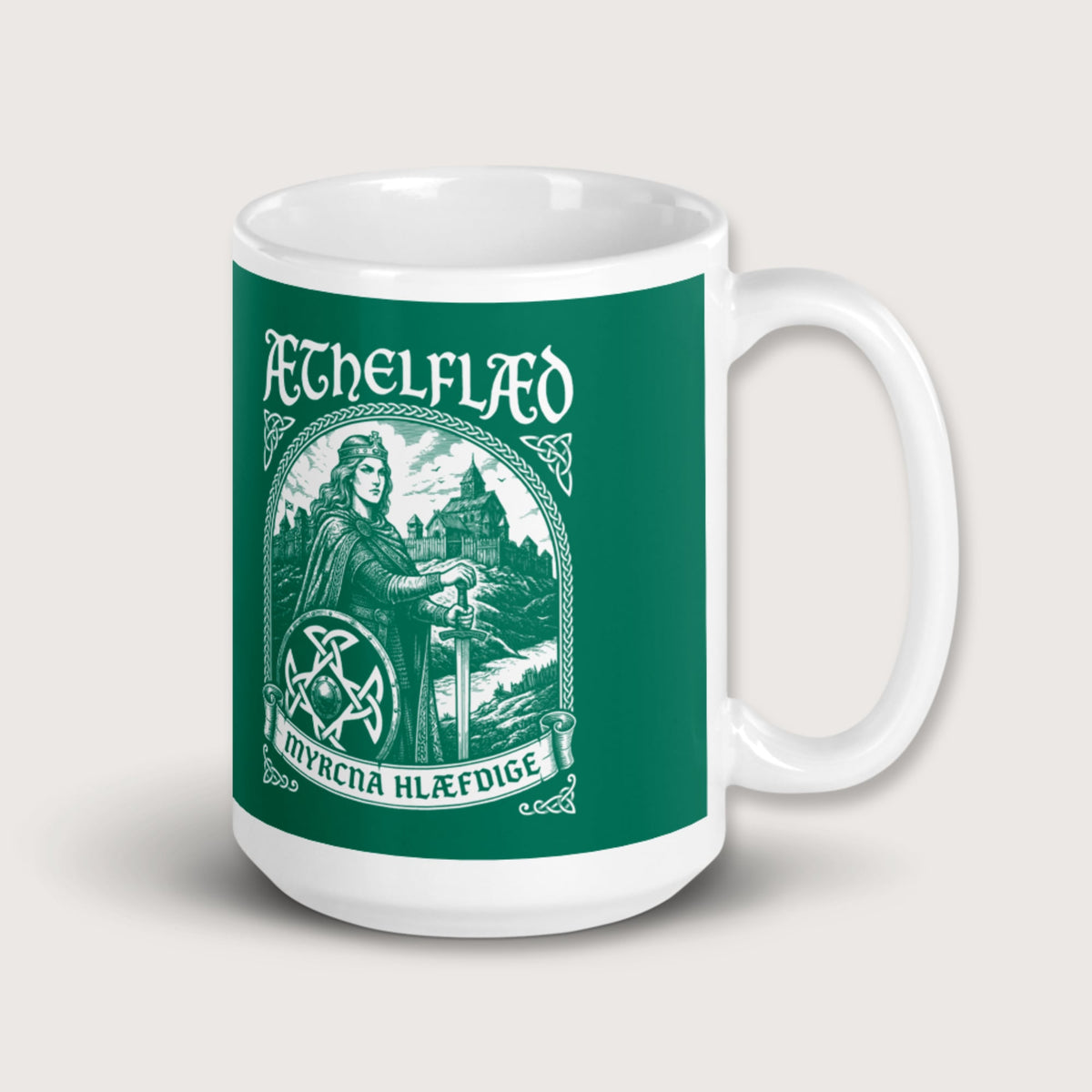 Aethelflaed Lady of the Mercians Old English Mug - history buff gift by HistoHead