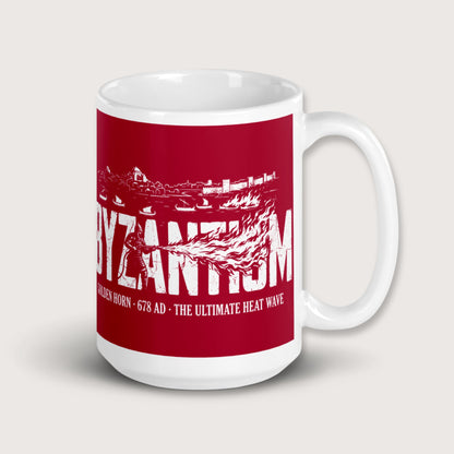 Greek Fire 678 Mug - history buff gift by HistoHead