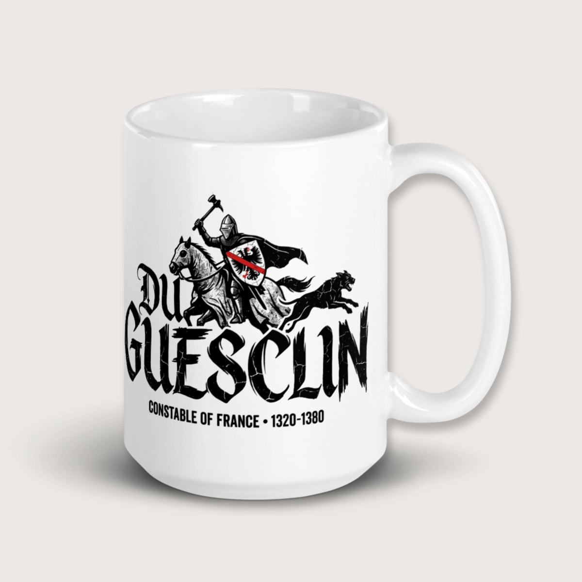 Du Guesclin Mug - history buff gift by HistoHead
