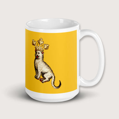 Medieval Cat King Mug - history buff gift by HistoHead