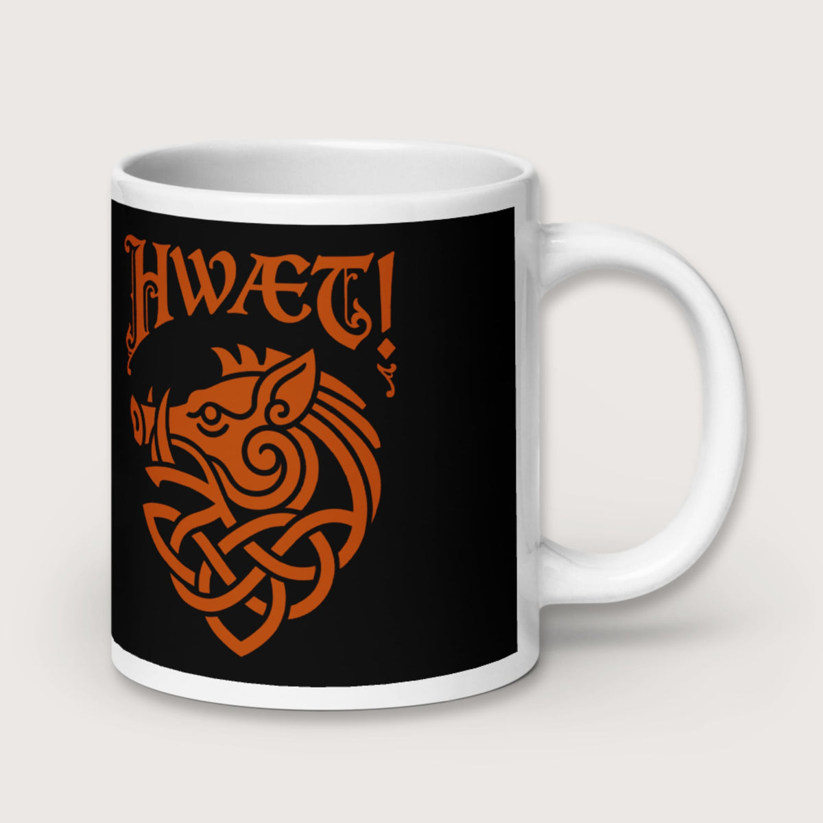 Hwaet Boar Mug - history buff gift by HistoHead