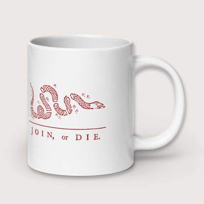Join Or Die Mug - history buff gift by HistoHead