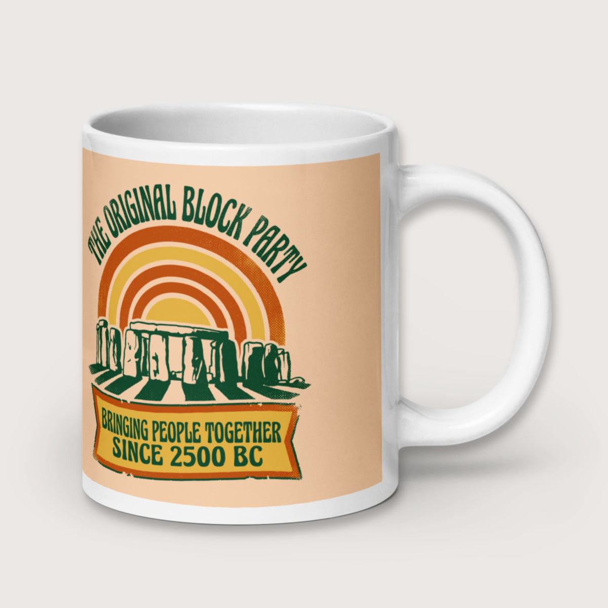Stonehenge Block Party Mug - history buff gift by HistoHead