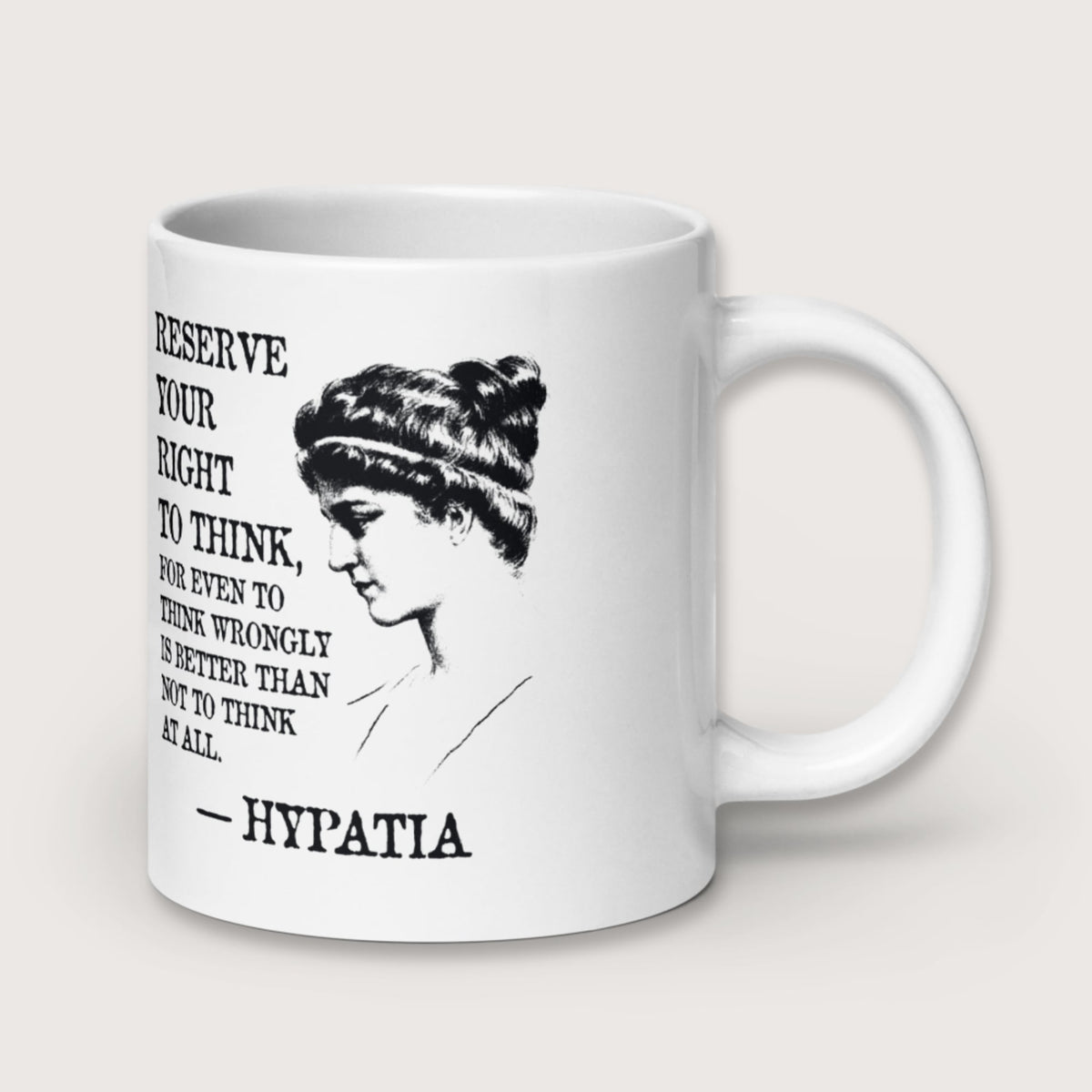 Hypatia Quote Mug - history buff gift by HistoHead