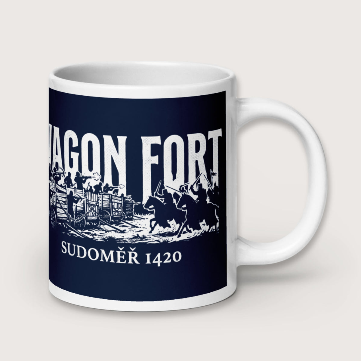 Wagon Fort Battle of Sudoměř Mug - history buff gift by HistoHead