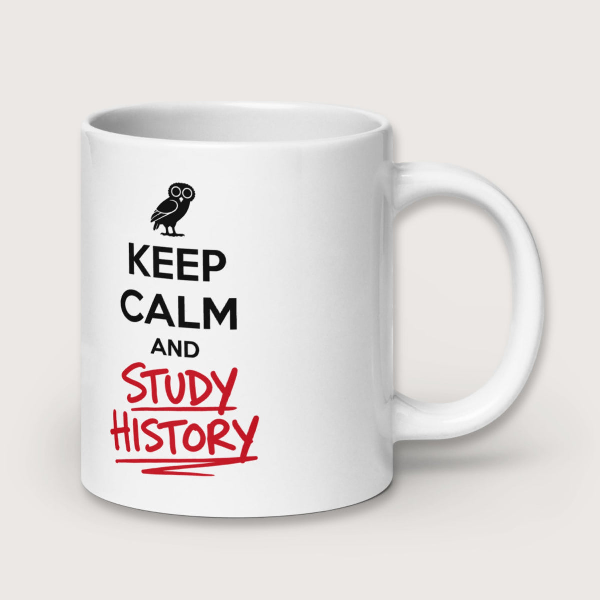 Keep Calm and Study History Mug - history buff gift by HistoHead