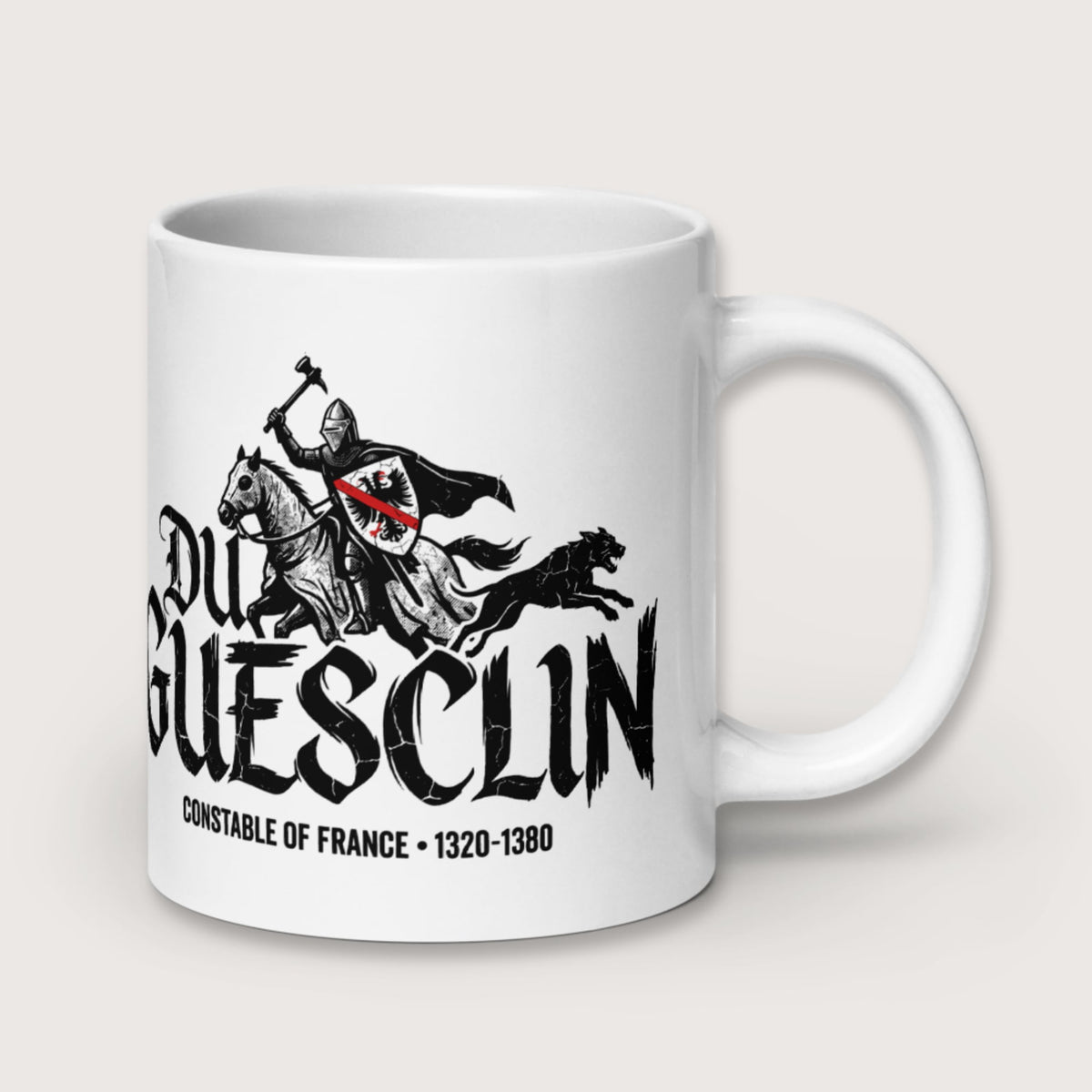 Du Guesclin Mug - history buff gift by HistoHead