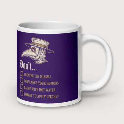 Plague Doctor Advice Mug - history buff gift by HistoHead