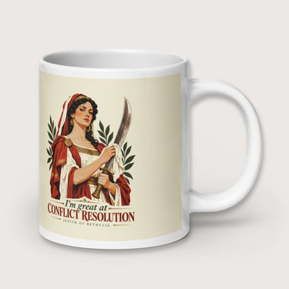 Judith of Bethulia I'm Great at Conflict Resolution Mug - history buff gift by HistoHead