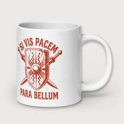 Si Vis Pacem Para Bellum Scutum Mug - history buff gift by HistoHead