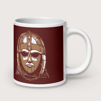 Sutton Hoo Helmet Mug - history buff gift by HistoHead