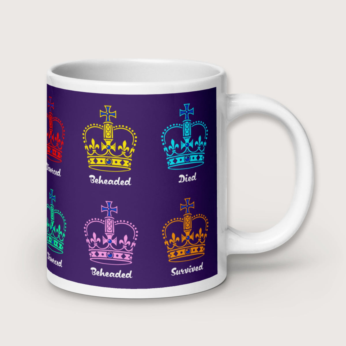 Six Queens Mug - history buff gift by HistoHead