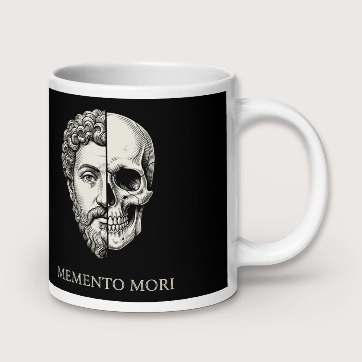 Marcus Aurelius Skull Mug - history buff gift by HistoHead