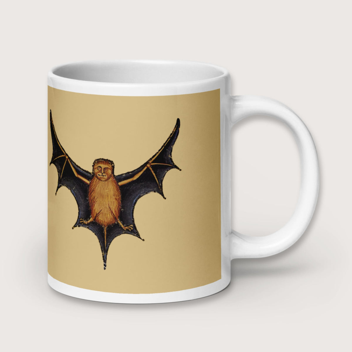 Weird Medieval Bat Mug - history buff gift by HistoHead