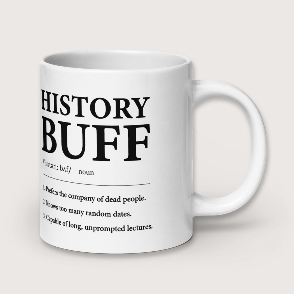 History Buff Definition Mug - history buff gift by HistoHead