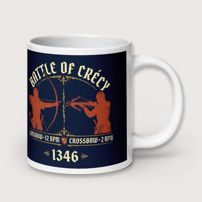 Battle of Crecy 1346 Mug - history buff gift by HistoHead