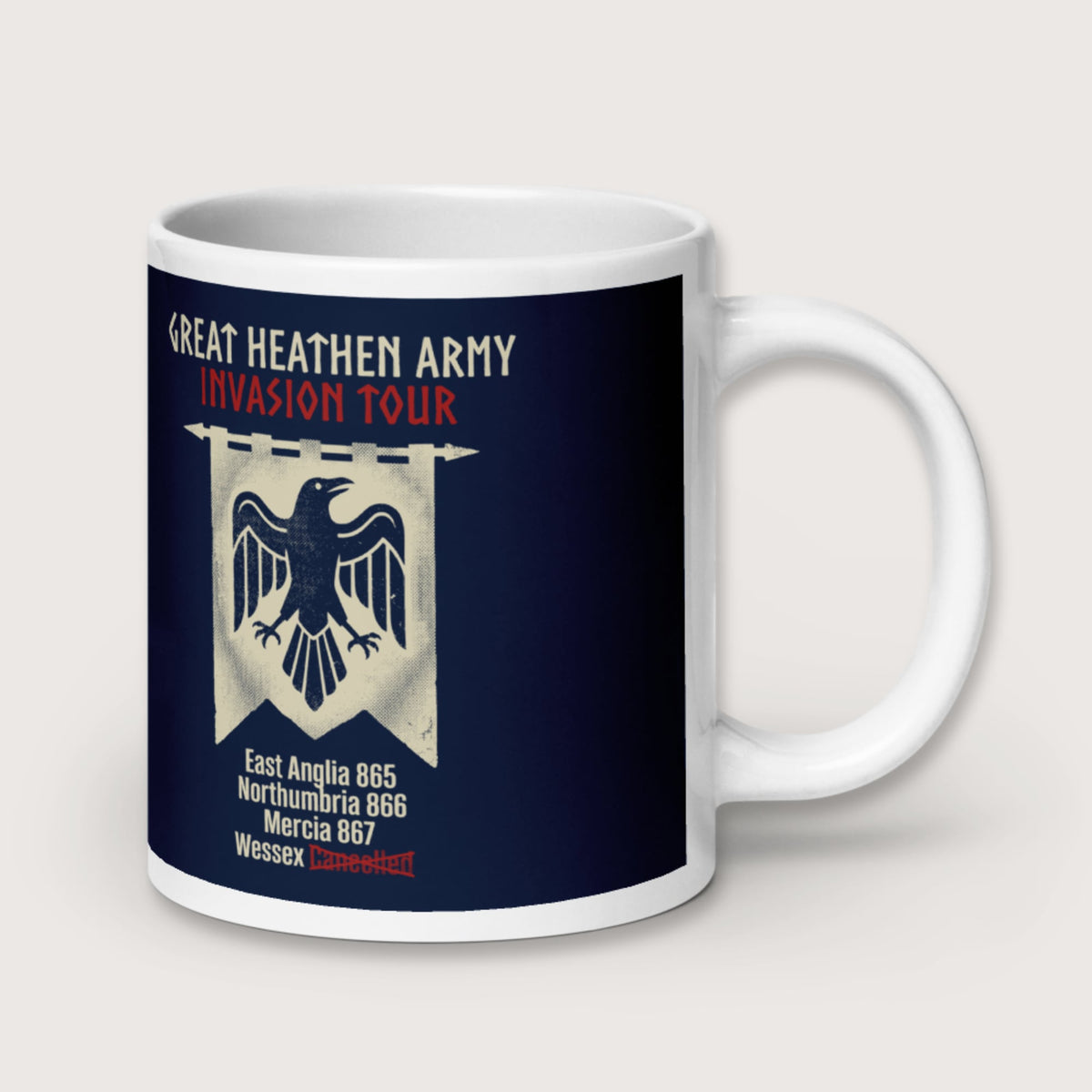 Great Heathen Army Invasion Tour Mug - history buff gift by HistoHead