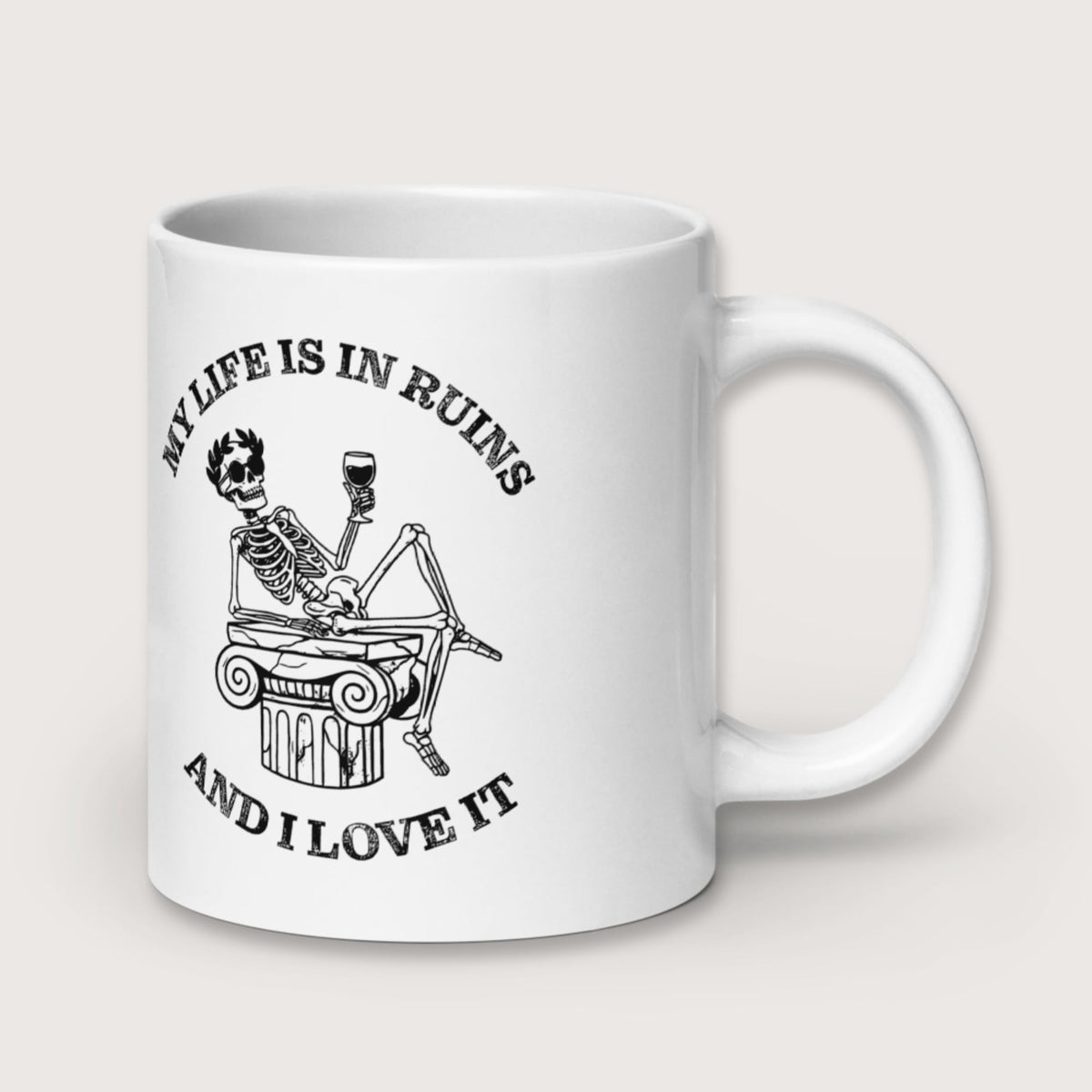 My Life is in Ruins Mug - history buff gift by HistoHead