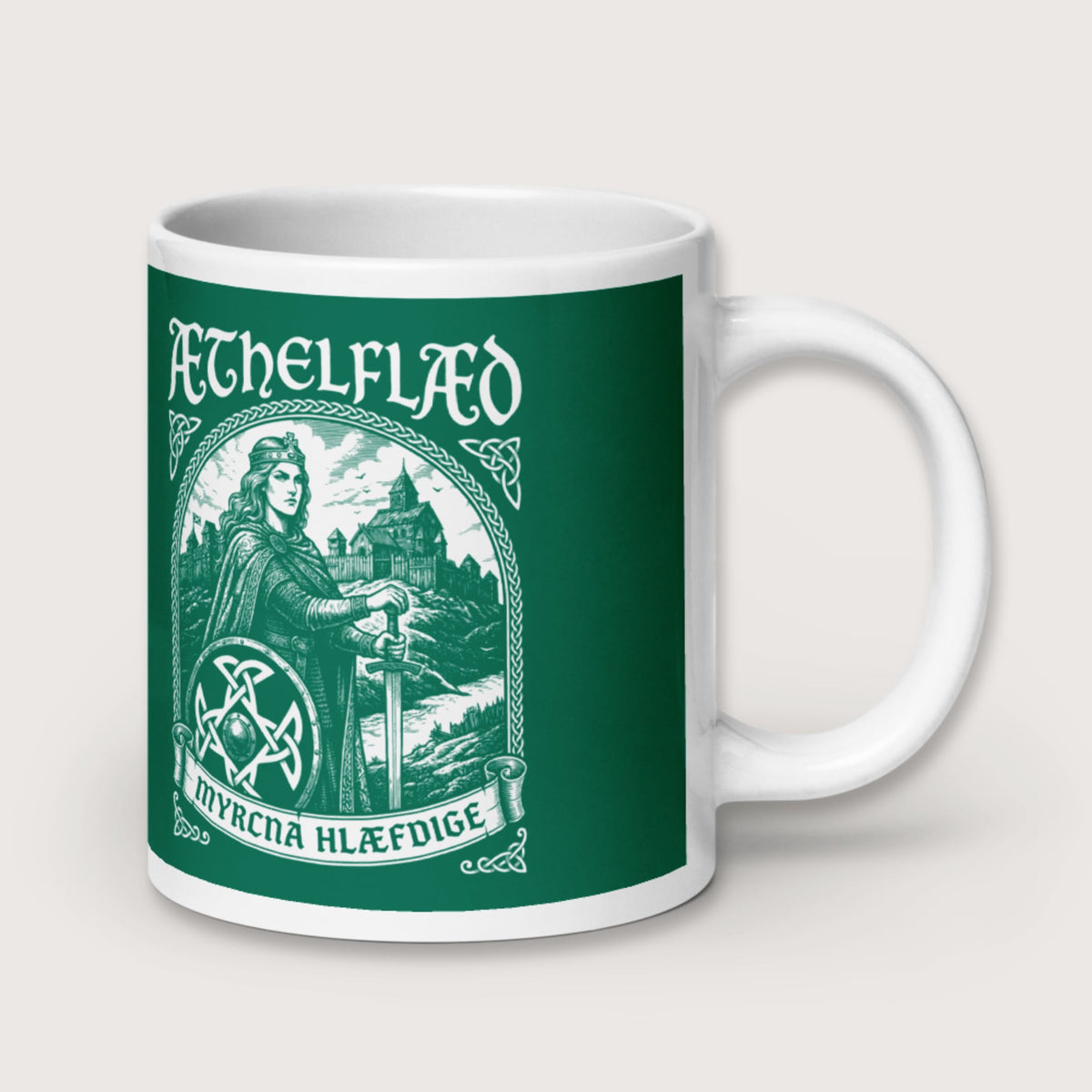 Aethelflaed Lady of the Mercians Old English Mug - history buff gift by HistoHead