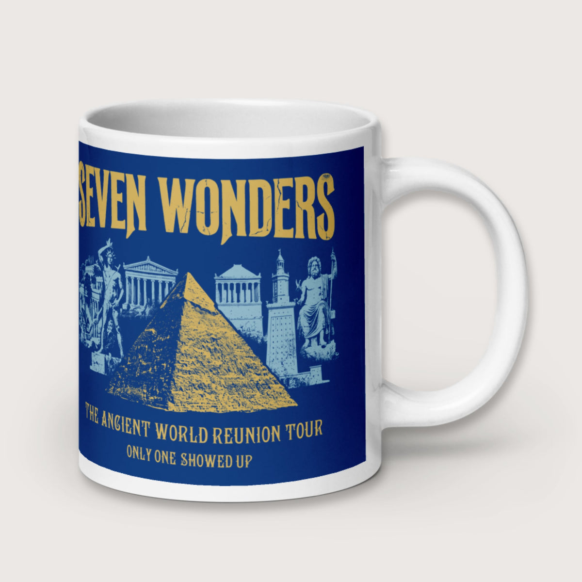 Seven Wonders Reunion Tour Mug - history buff gift by HistoHead