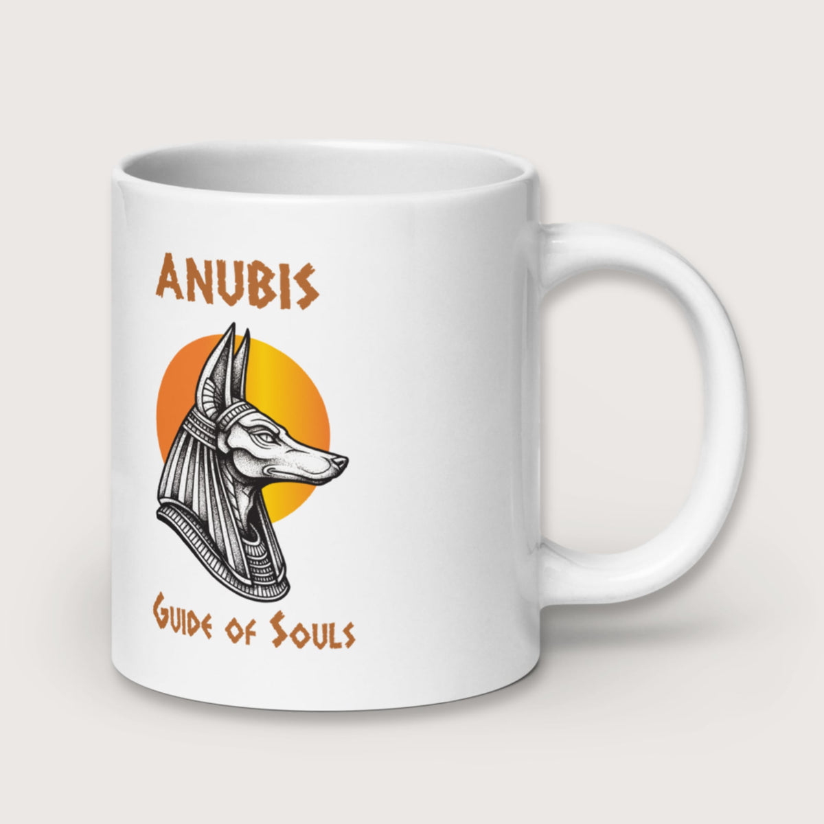 Anubis Guide of Souls Mug - history buff gift by HistoHead