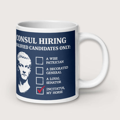 Caligula's Nominee for Consul Mug - history buff gift by HistoHead