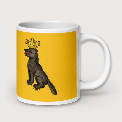 Medieval Wolf King Mug - history buff gift by HistoHead