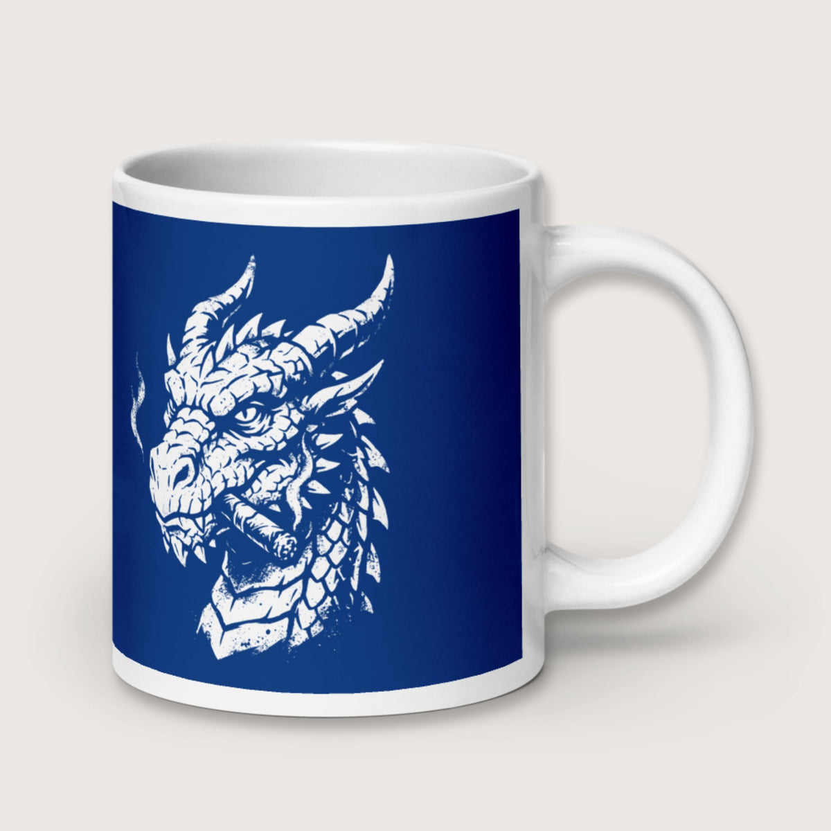Smoking Dragon Mug - history buff gift by HistoHead