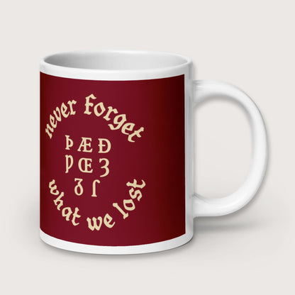 Never Forget Lost Letters Mug - history buff gift by HistoHead
