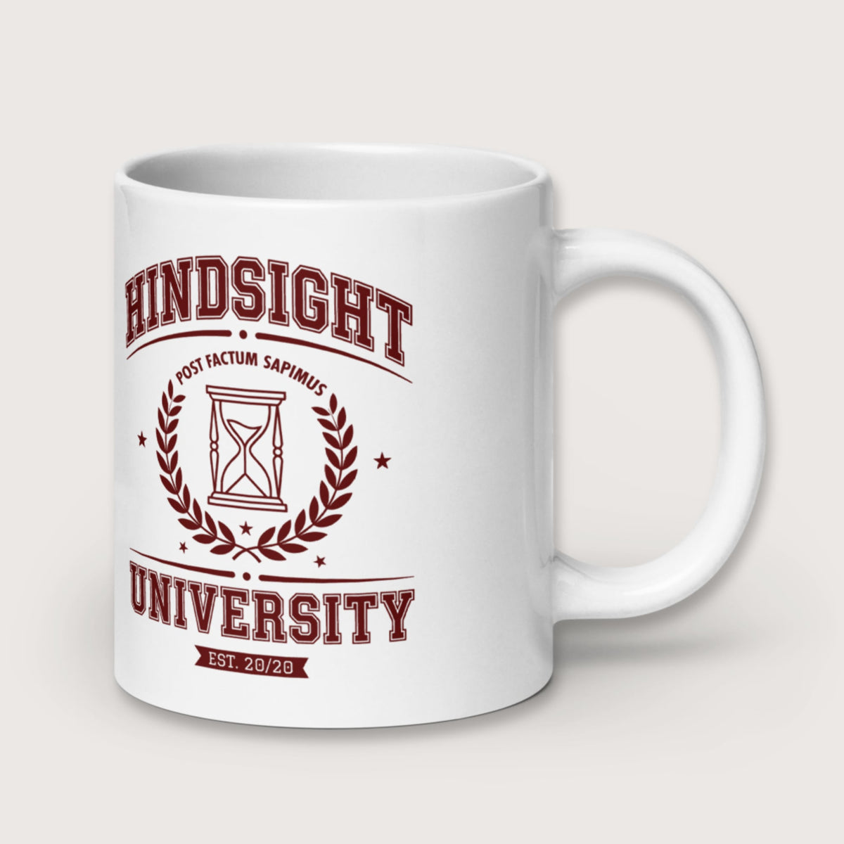 Hindsight University Mug - history buff gift by HistoHead
