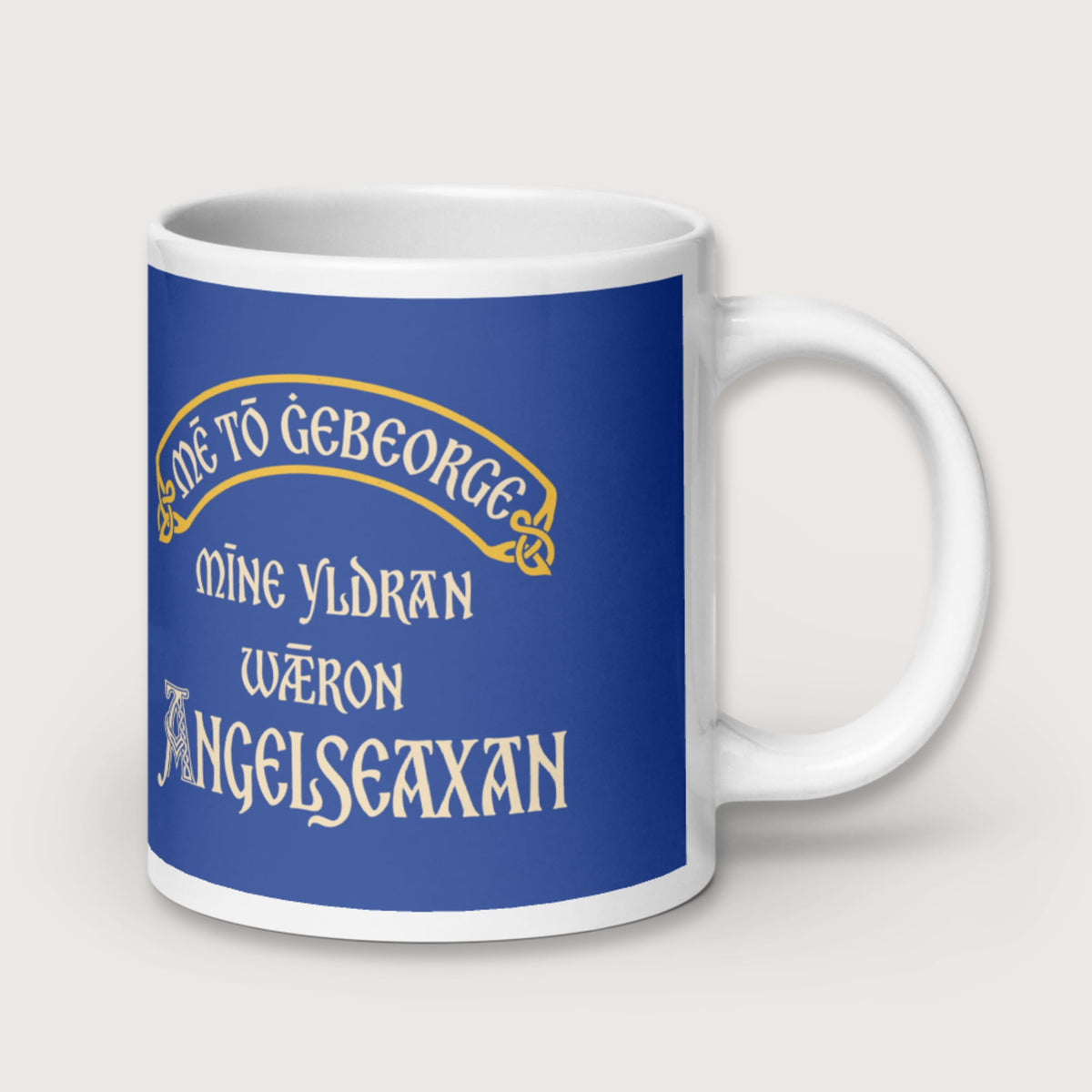 In My Defense My Ancestors Were Anglo-Saxons in Old English Mug - history buff gift by HistoHead